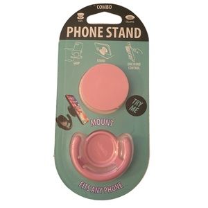 Pop socket phone stand